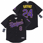 Dodgers 8 & 24 Kobe Bryant Black 2020 Nike KB Cool Base Jersey,baseball caps,new era cap wholesale,wholesale hats